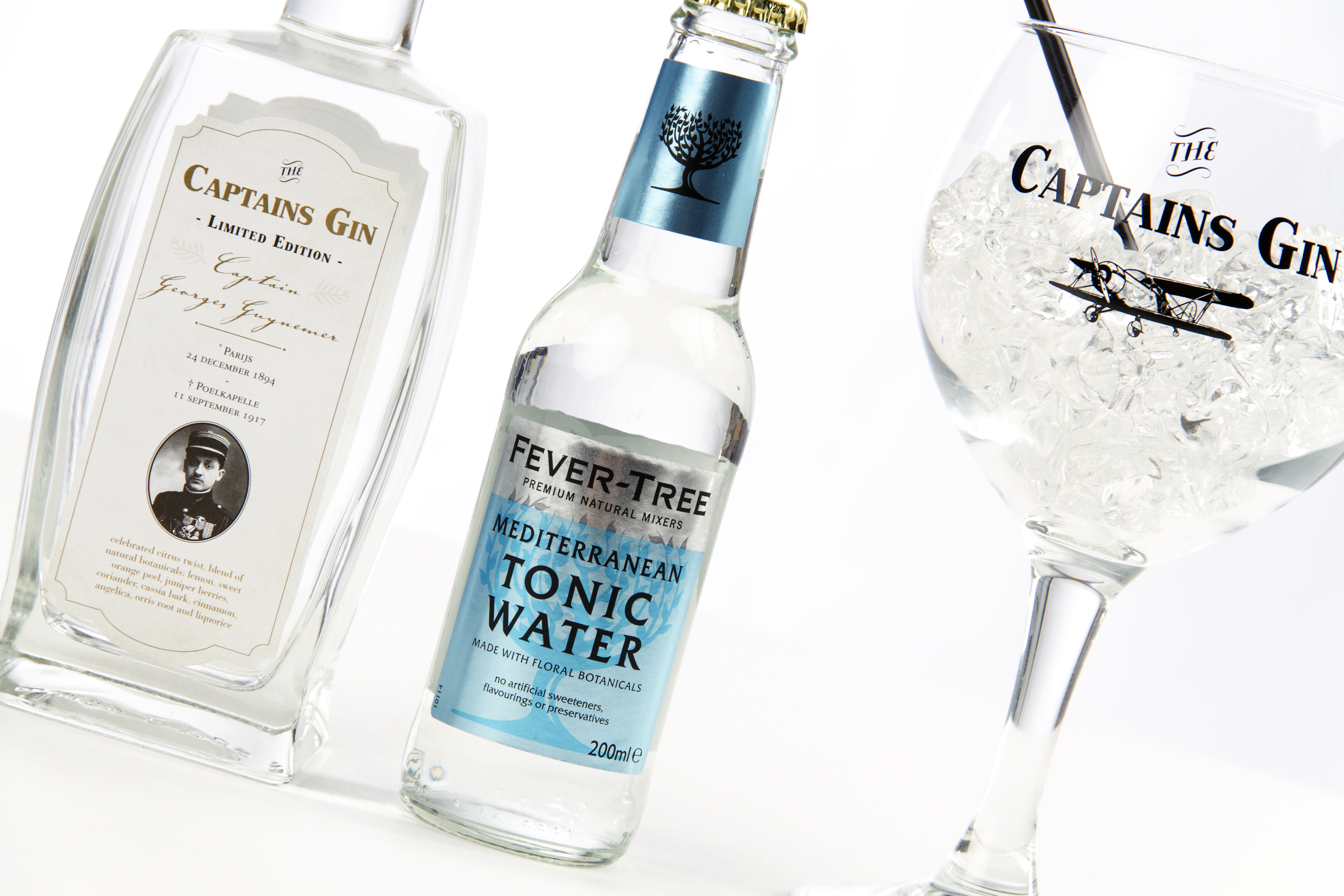 Captains gin LIMITED EDITION Second Batch! 'Georges Guynemer' 53% 0.5L.  