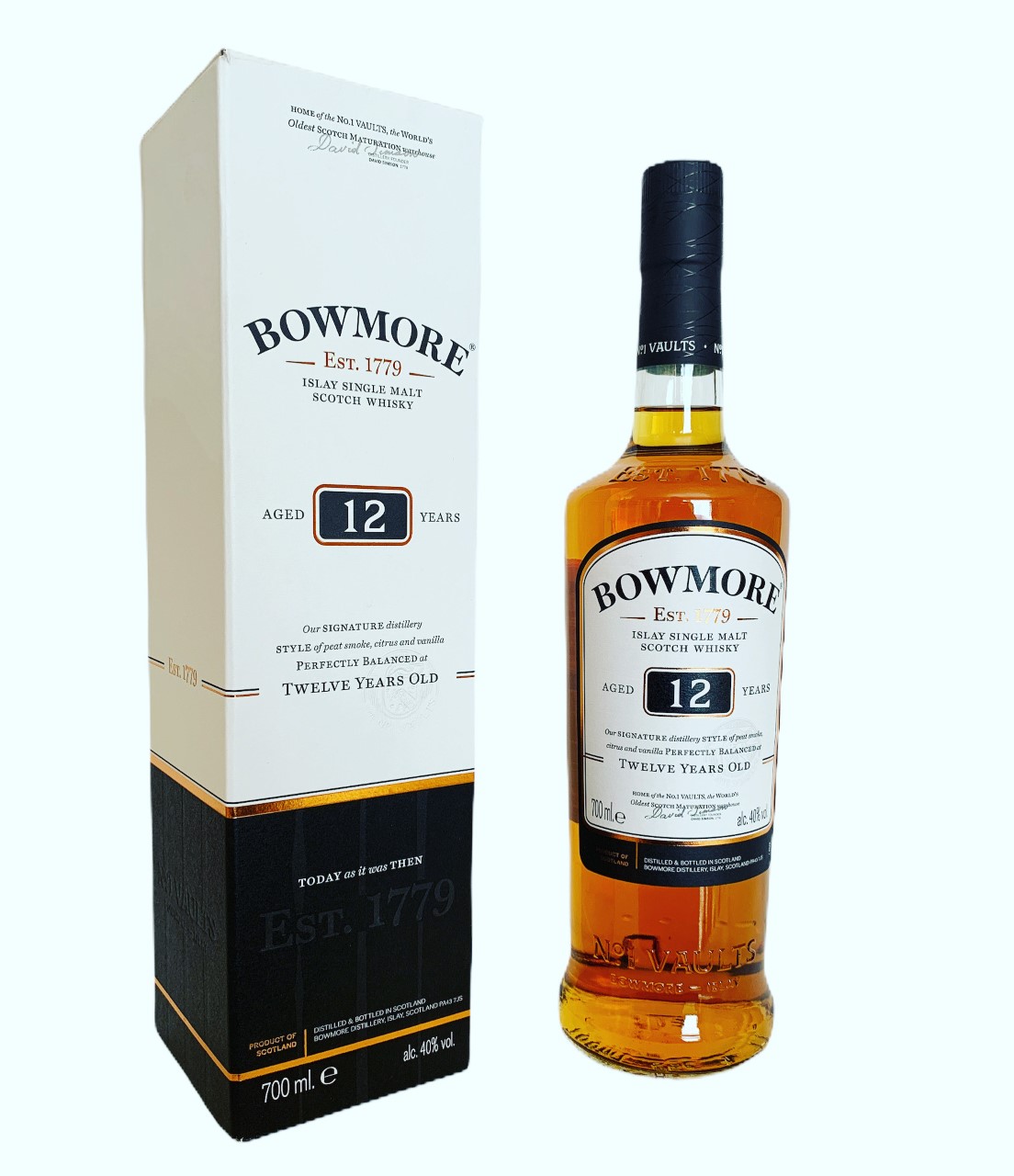 Bowmore 12 jaar Islay Single Malt 40% 70cl + etui