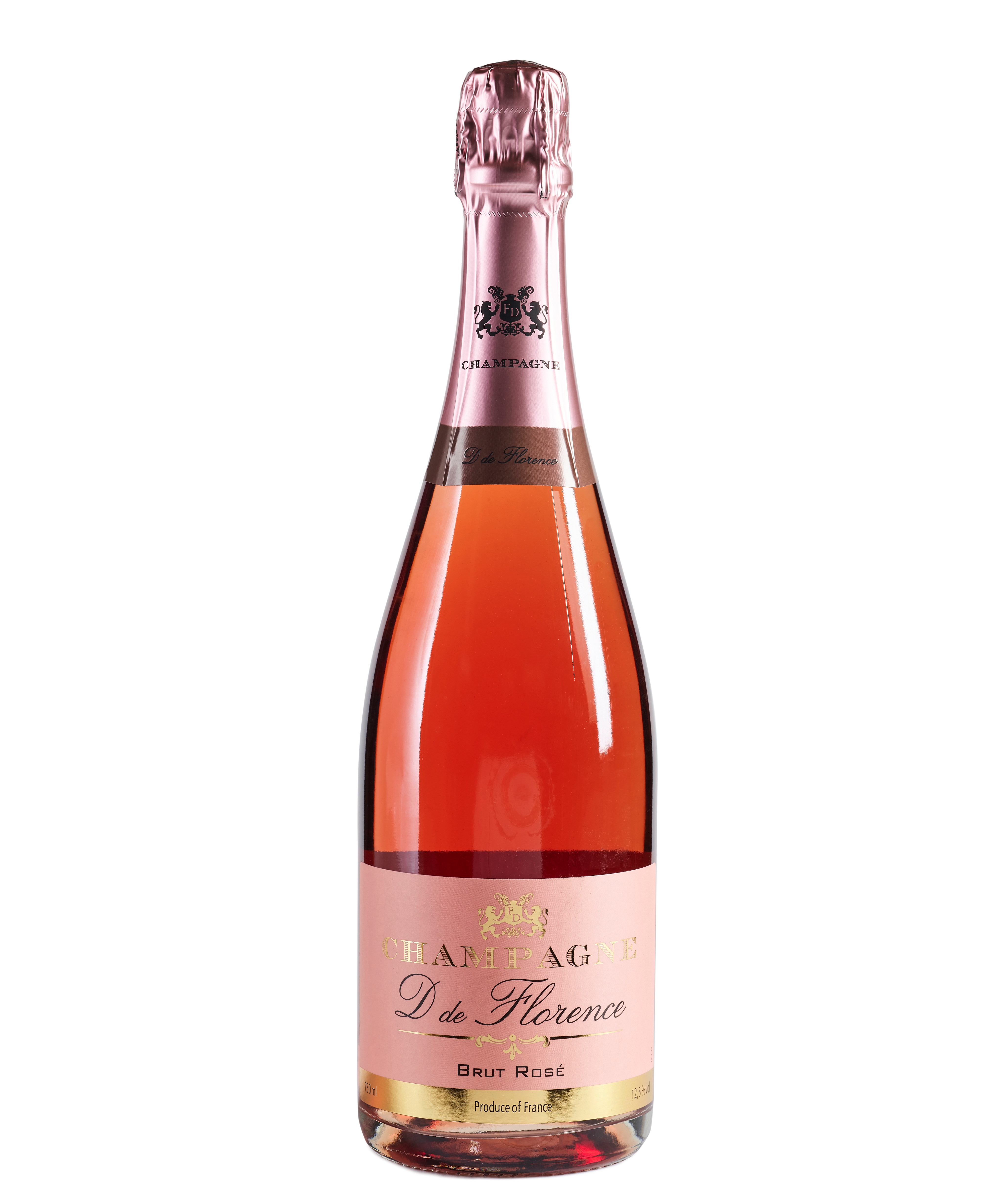 Champagne D de Florence Brut Rosé 12.5% 75cl