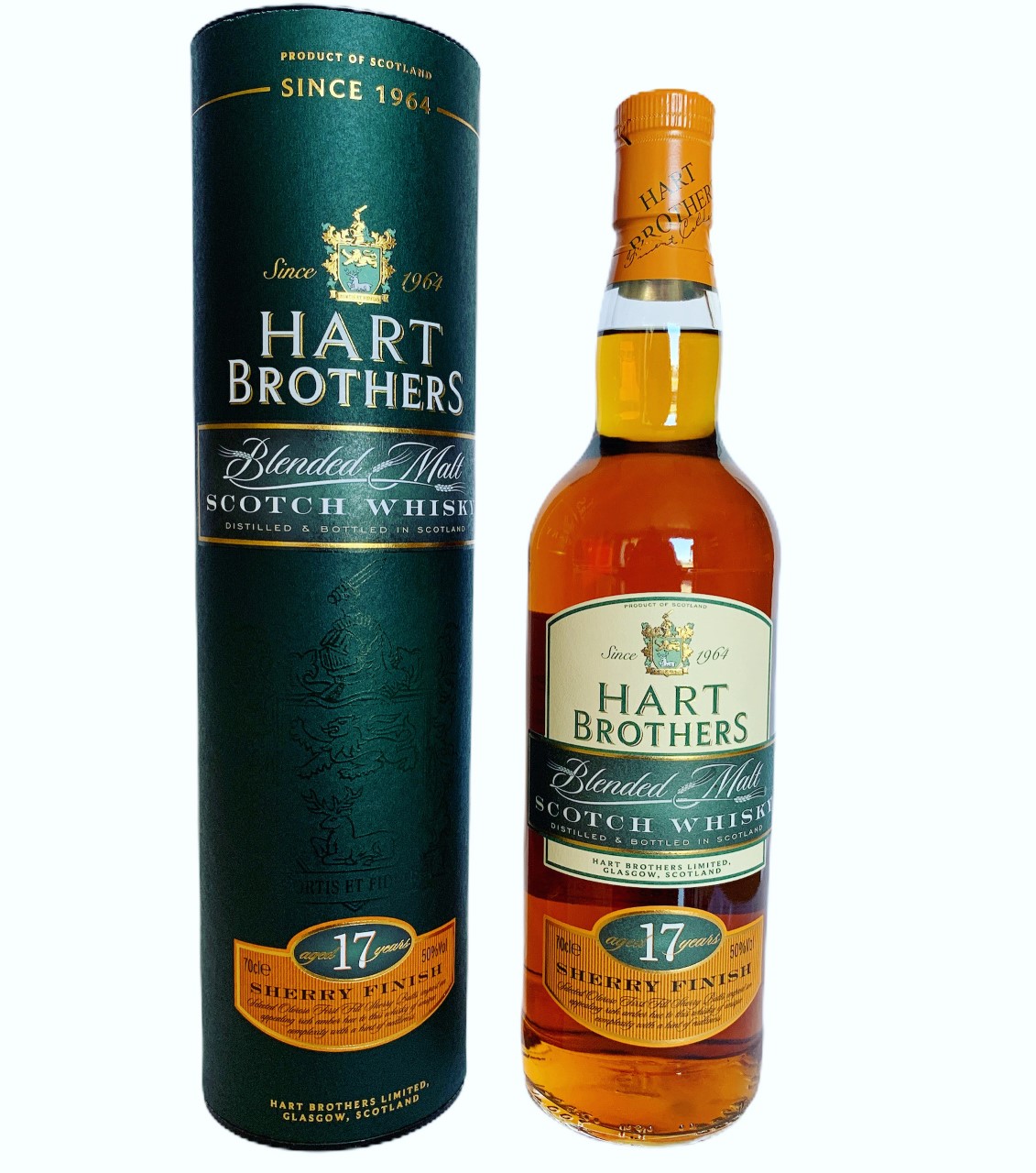Hart Brothers 17 jaar Sherry Finish Blended Malt 50% 70cl + etui