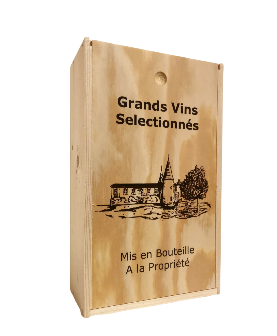 Kist met 3fl. Spaanse rode Rioja wijnen 