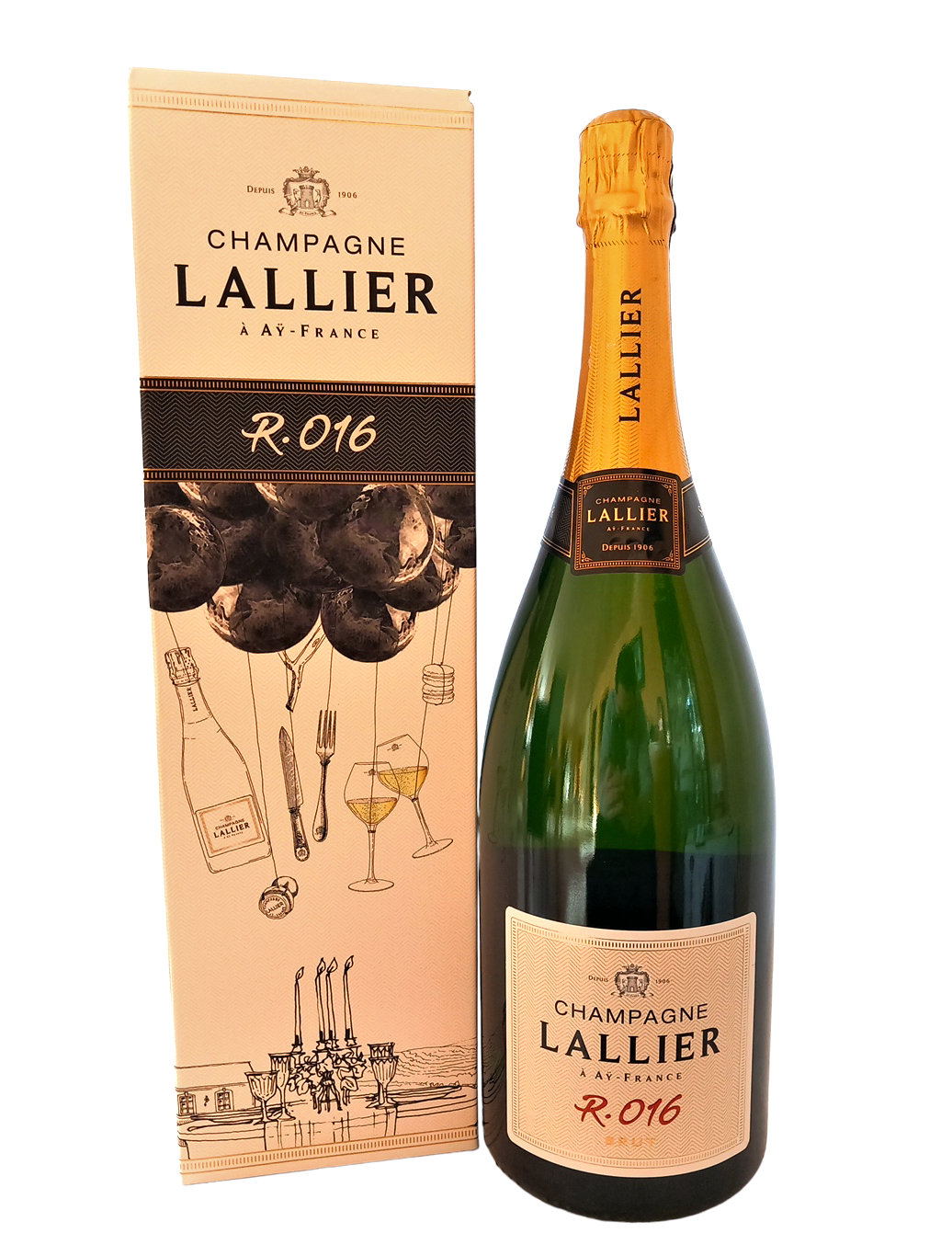 Magnum Champagne Lallier R 016 Brut 12.5% 1.5L + etui
