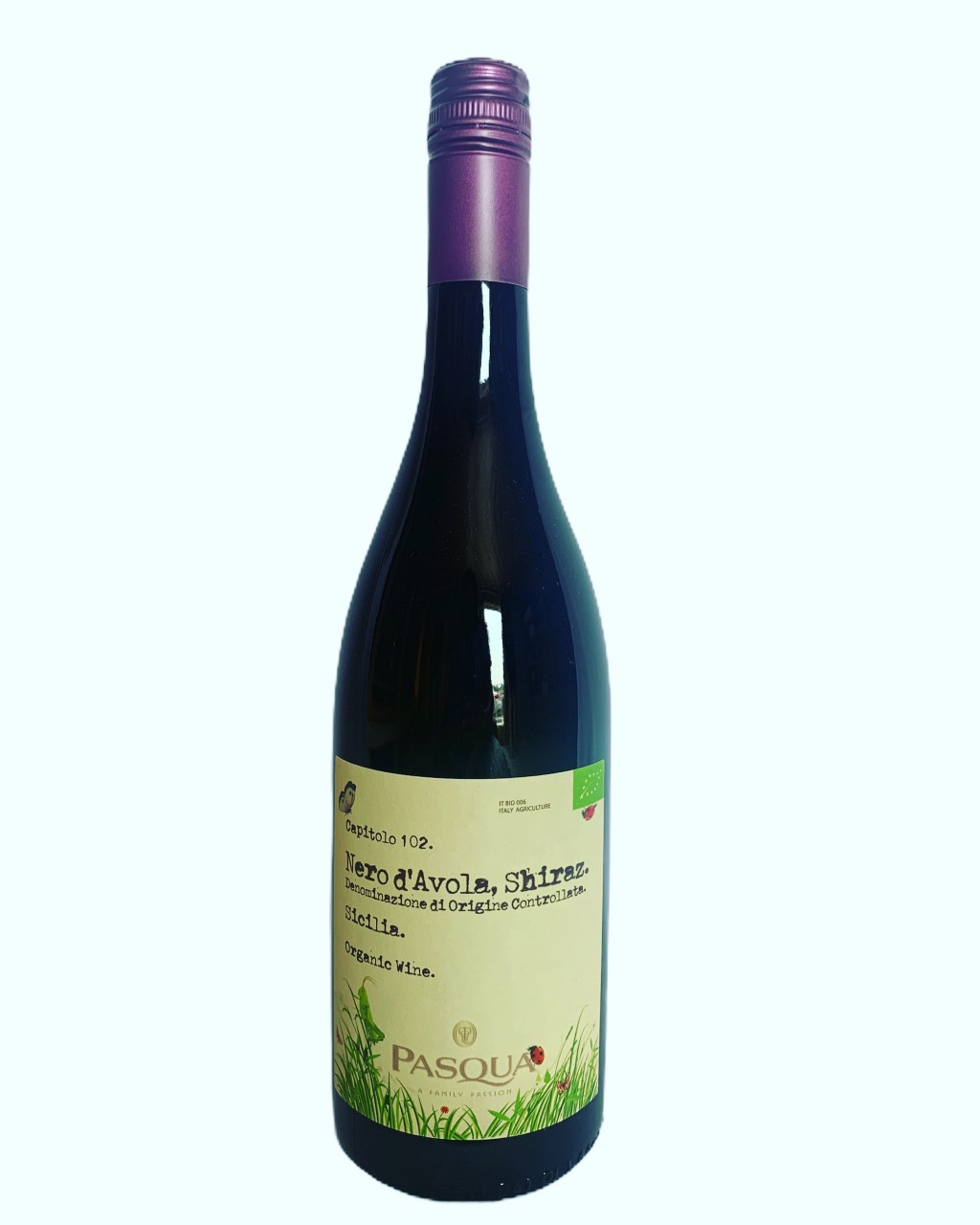 Nero d'Avola Shiraz Organic Wine Pasqua 2020