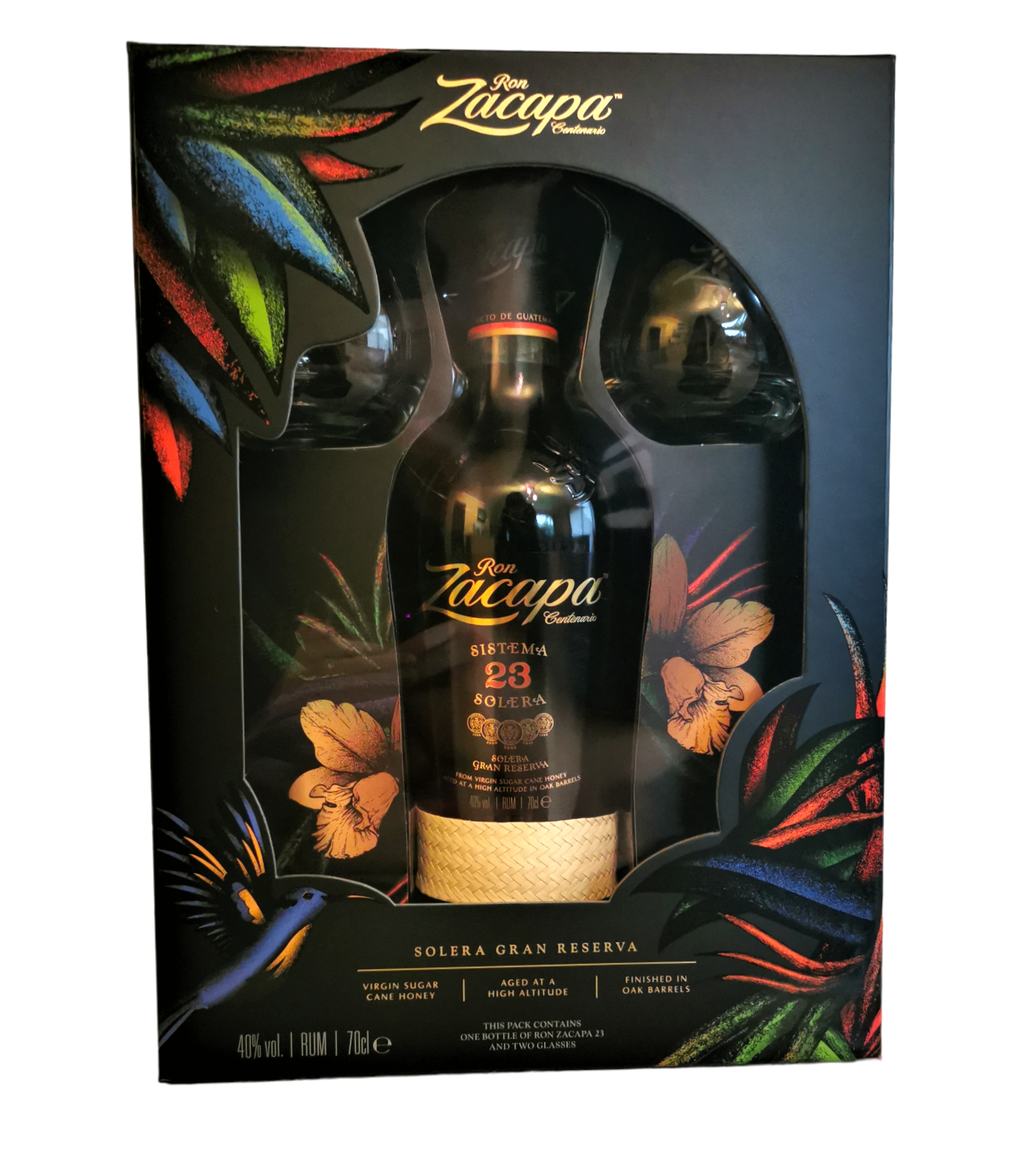 Zacapa 23Y Rum Giftpack 40% 70cl + 2 glazen