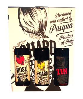 Geschenkdoos Pasqua Founder's ZIN wit/rood/rose (3 flessen)