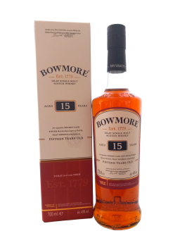 Bowmore 15 jaar Islay Single Malt 43% 70cl + etui