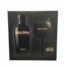 Bulldog London Dry Gin giftbox + GRATIS glas 40% 70cl