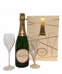 Champagne Laurent Perrier giftbox + 2 glazen