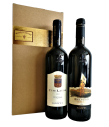 Geschenkdoos met 2fl. Castello Banfi rode wijnen