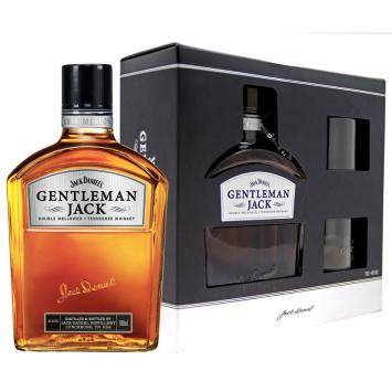 Jack Daniels Gentleman Jack Gift Box + 2 glazen 40% 70Cl