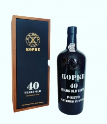 Kopke Port 40 jaar oud 20% 75cl + kistje